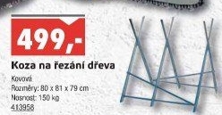 Kovová koza na řezání dřeva
