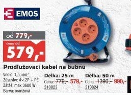 Prodlužovací kabel na bubnu Emos