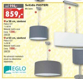 Závěsné svítidlo Pasteri Eglo