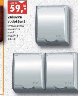 Vodotěsná zásuvka