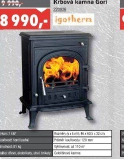 Krbová kamna Gori Igotherm