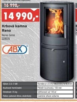 Krbová kamna Reno Panorama ABX