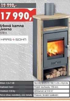 Krbová kamna Livorno Haas + Sohn