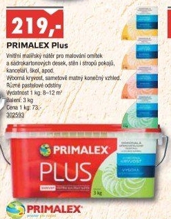 Interiérová barva Primalex Plus