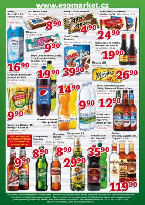 akční leták ESO MARKET 30.8.2017-10.9.2017