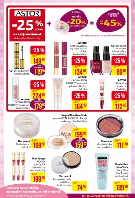 akční leták Teta drogerie 31.8.2017-9.9.2017
