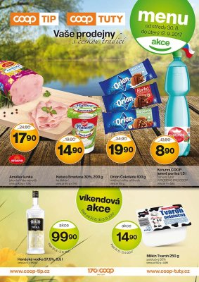 akční leták COOP 30.8.2017-12.9.2017