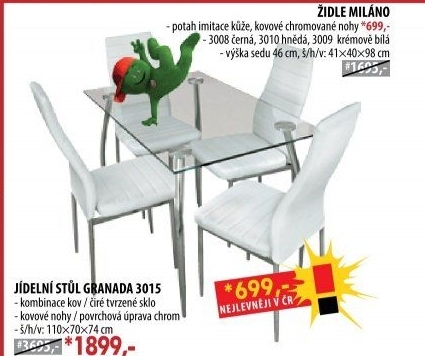 Jídelní židle MILÁNO černá