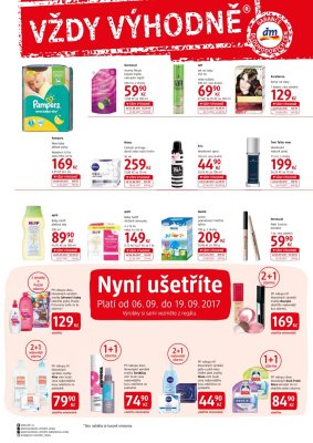 akční leták dm drogerie 6.9.2017-10.10.2017
