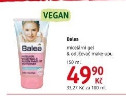 Micelární gel a odličovač Balea