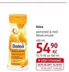 Emulze tělová Balea