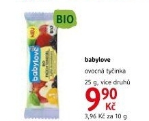 Tyčinka ovocná bio Babylove