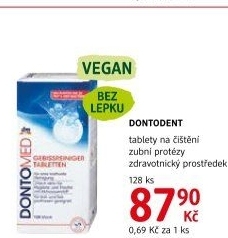Tablety na zubní protézy Dontodent