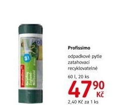 Zatahovací pytle na odpadky 60 l Profissimo