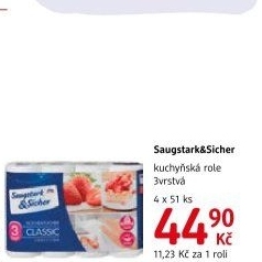 Utěrky kuchyňské 3vrstvé Saugstark&amp