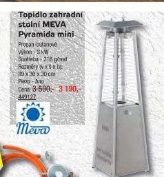 Venkovní topidlo Pyramida Meva