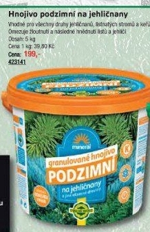 Podzimní hnojivo na jehličnany Forestina