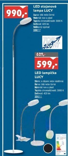 Stojací lampa LED Lucy Top Light