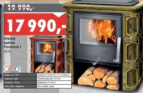 Kachlová kamna Florencie ABX