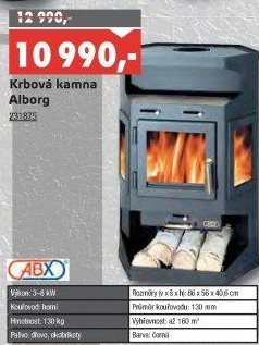 Krbová kamna Alborg ABX