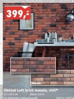 Obklad Loft Brick Masala Cerrad