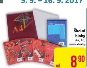 Školní sešit A4