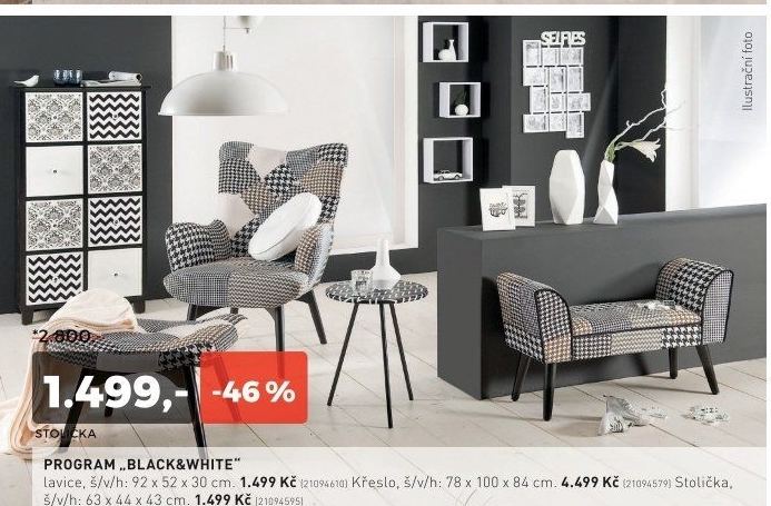 Stolička BLACK&WHITE