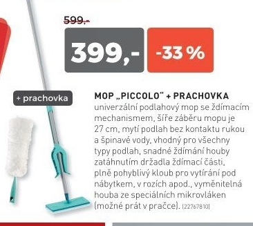 Mop PICCOLO micro duo + Prachovka