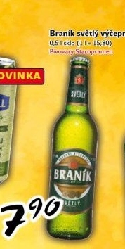 Pivo světlé výčepní 10° Braník