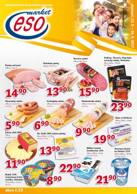 akční leták ESO MARKET 13.9.2017-24.9.2017
