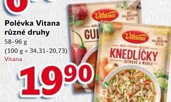 Instantní polévky Vitana