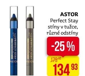 Oční stíny v tužce voděodolné Perfect Stay Astor