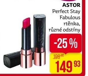 Dlouhotrvající rtěnka Perfect Stay Fabulous Astor