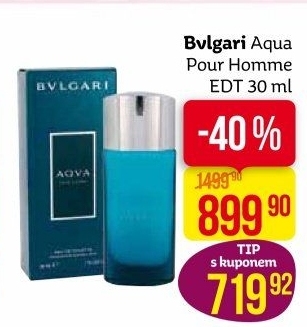 Toaletní voda pánská Aqva Pour Homme Bvlgari