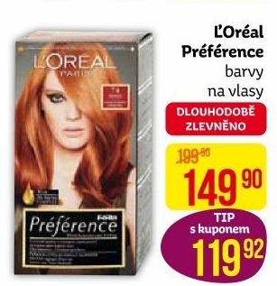 Barva na vlasy Préférence L'oréal