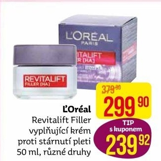 Krém pleťový proti vráskám Revitalift Filler L'Oréal