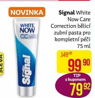 Pasta na zuby Care Correction White Now Signal