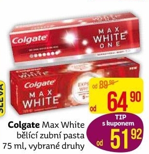 Pasta na zuby Max White Colgate