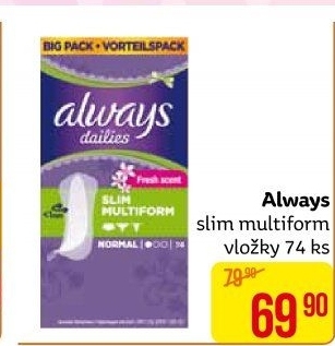 Vložky dámské slipové Always
