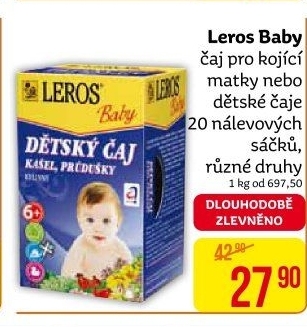 Čaj pro kojící matky Baby Leros
