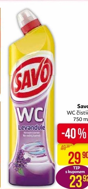 Gelový čistič WC Savo