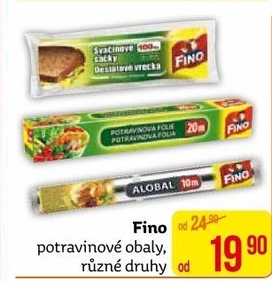 Potravinové obaly Fino