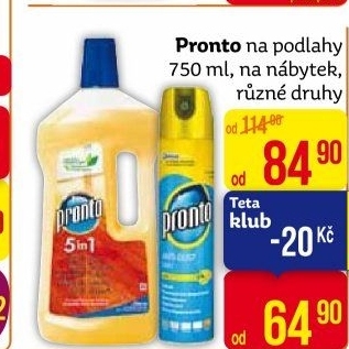 Čistič na podlahy Pronto