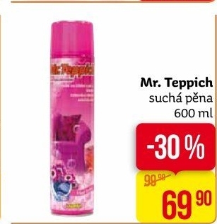 Pěna čisticí na koberce a čalounění Mr. Teppich