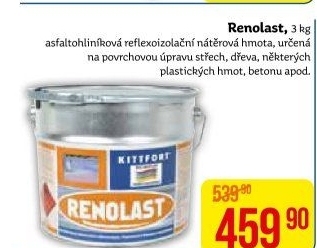 Asfaltohliníkový izolační nátěr Renolast Kittfort