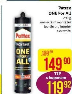 Univerzální montážní lepidlo Pattex One For All