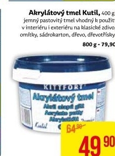 Akrylový tmel Kutil Kittfort
