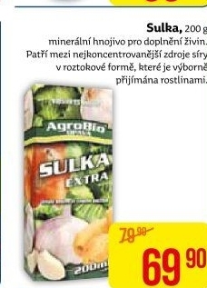 Hnojivo Sulka AgroBio