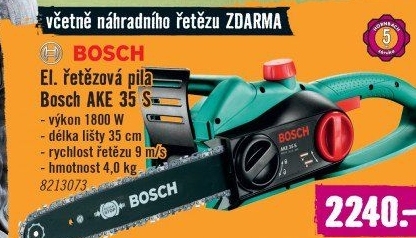 Řetězová elektrická pila Bosch AKE 35