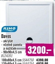 Sprchová vanička Davos Riho